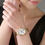 Michael Kors Portia Quartz White Dial Gold Steel Strap Watch for Women - MK3840 Buy Now By Michael Kors