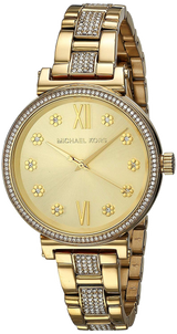 Michael Kors Sofie Quartz Gold Dial Gold Steel Strap Watch For Women - MK3881 Buy Now By Michael Kors