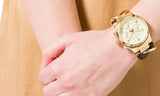 Michael Kors Runway Gold Dial Two Tone Steel Strap Watch for Women - MK4222 Buy Now By Michael Kors