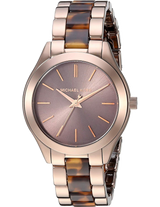 Michael Kors Runway Rose Gold Dial Two Tone Steel Strap Watch for Women - MK4301 Buy Now By Michael Kors
