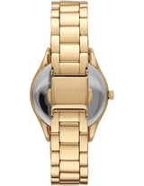 Michael Kors Lauryn Quartz Mother of Pearl Gold Dial Gold Steel Strap Watch For Women - MK4490 Buy Now By Michael Kors