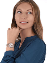 Michael Kors Abbey Three-Hand White Dial Two Tone Steel Strap Watch for Women - MK4616 Buy Now By Michael Kors