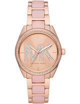 Michael Kors Janelle Analog Rose Gold Dial Two Tone Steel Strap Watch For Women - MK4731 Buy Now By Michael Kors