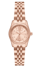 Michael Kors Lexington Three Hand Rose Gold Dial Rose Gold Steel Strap Watch For Women - MK4739 Buy Now By Michael Kors