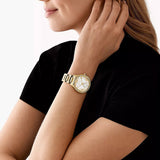 Michael Kors Mini Camille Chronograph White Dial Rose Gold Steel Strap Watch For Women - MK6844 Buy Now By Michael Kors