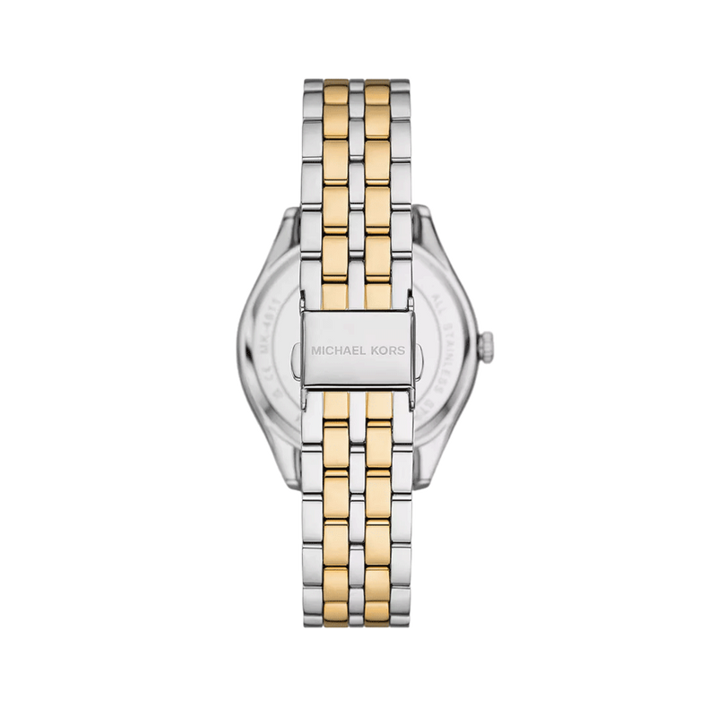 Michael Kors Harlowe Three-Hand Crystals White Dial Two Tone Steel Strap Watch for Women - MK4811 Buy Now By Michael Kors