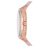 Michael Kors Sage Three-Hand Mother of Pearl Pink Dial Pink Leather Strap Watch for Women - MK4820 Buy Now By Michael Kors