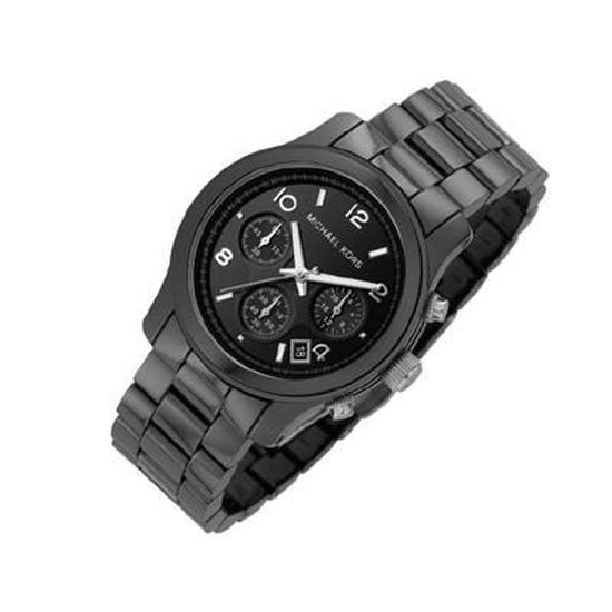 Michael Kors Runway Black Ceramic Dial Black Steel Strap Watch for Women - MK5162 Buy Now By Michael Kors