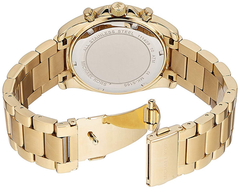 Michael Kors Runway Gold Dial Gold Steel Strap Watch for Women - MK5166 Buy Now By Michael Kors