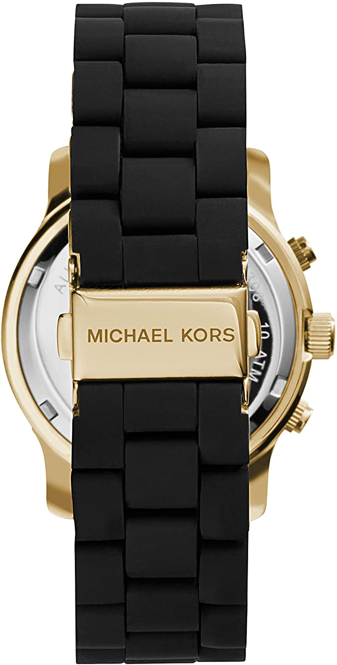 Michael Kors Runway Black Dial Black Silicone Strap Watch for Women - MK5191 Buy Now By Michael Kors