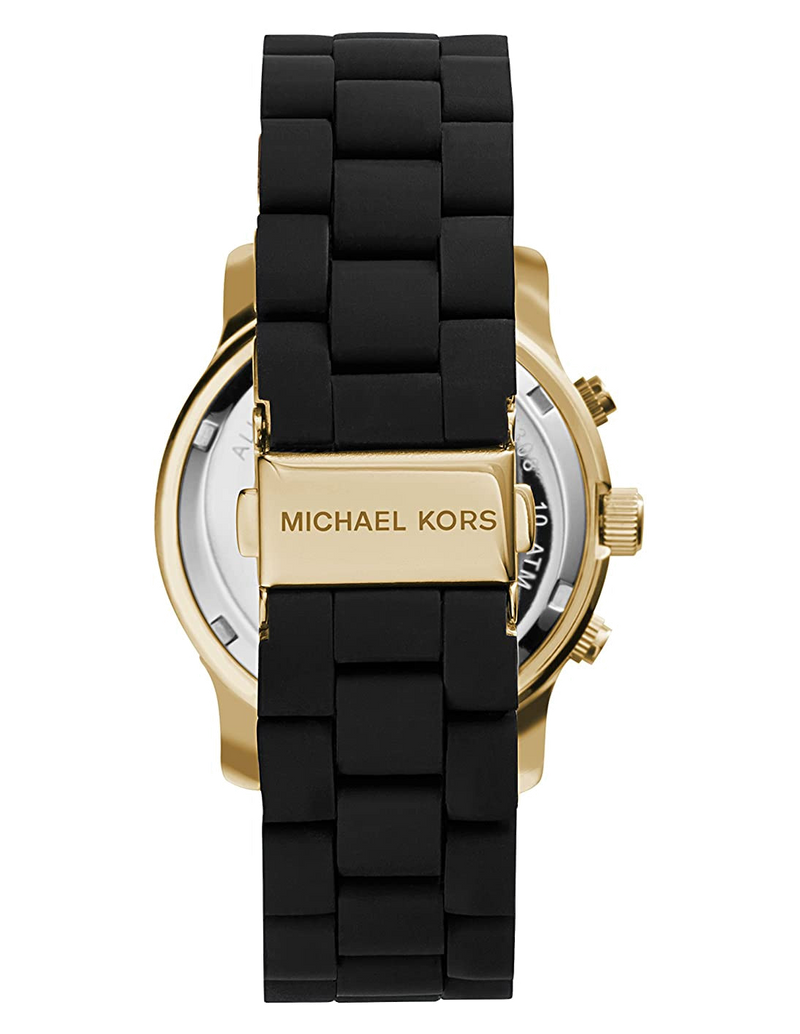 Michael Kors Runway Black Dial Black Silicone Strap Watch for Women - MK5191 Buy Now By Michael Kors