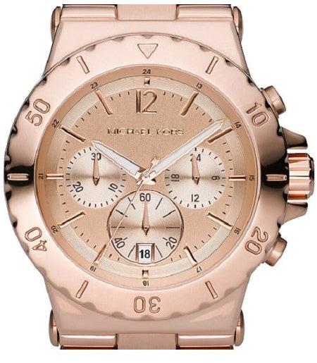 Shop Michael Kors Dylan Rose Gold Dial Rose Gold Steel Strap Watch for Women - MK5314 in USA