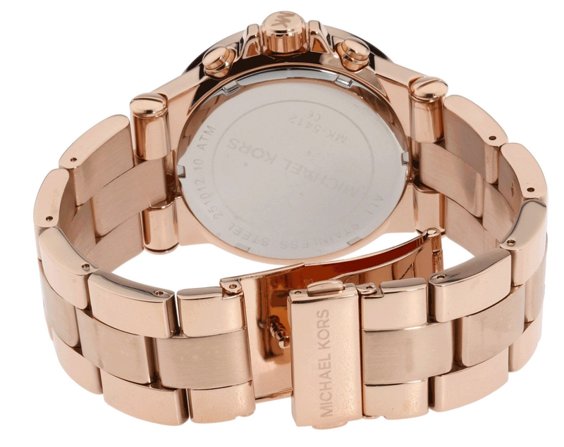 Michael Kors Dylan Rose Gold Dial Rose Gold Steel Strap Watch for Women - MK5412 Buy Now By Michael Kors