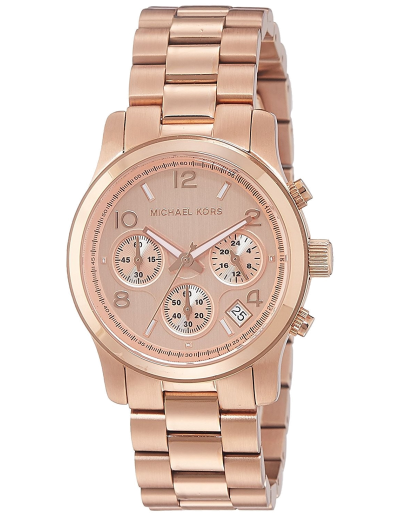 Michael Kors Runway Chronograph Rose Gold Dial Rose Gold Steel Strap Watch for Women - MK5430 Buy Now By Michael Kors