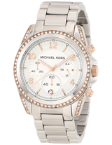 Michael Kors Blair Chronograph Silver Dial Silver Steel Strap Watch for Women - MK5459 Buy Now By Michael Kors