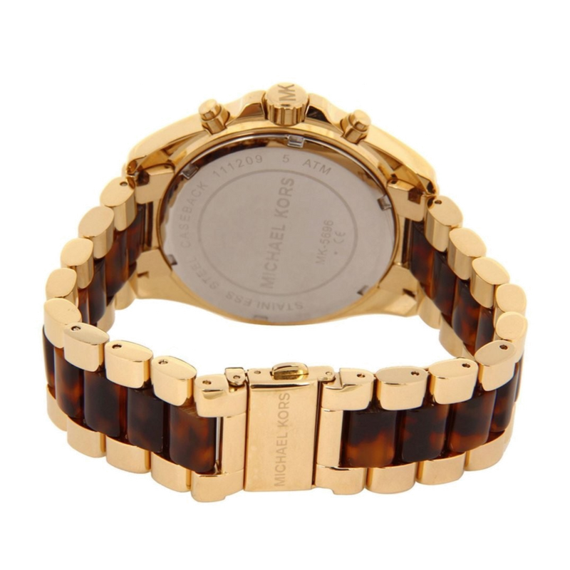 Michael Kors Bradshaw Chronograph Brown Dial Two Tone Steel Strap Watch For Women - MK5696 Buy Now By Michael Kors