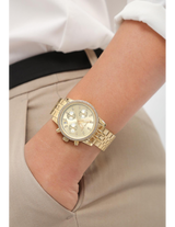Michael Kors Runway Chronograph Gold Dial Gold Steel Strap Watch For Women - MK5698 Buy Now By Michael Kors