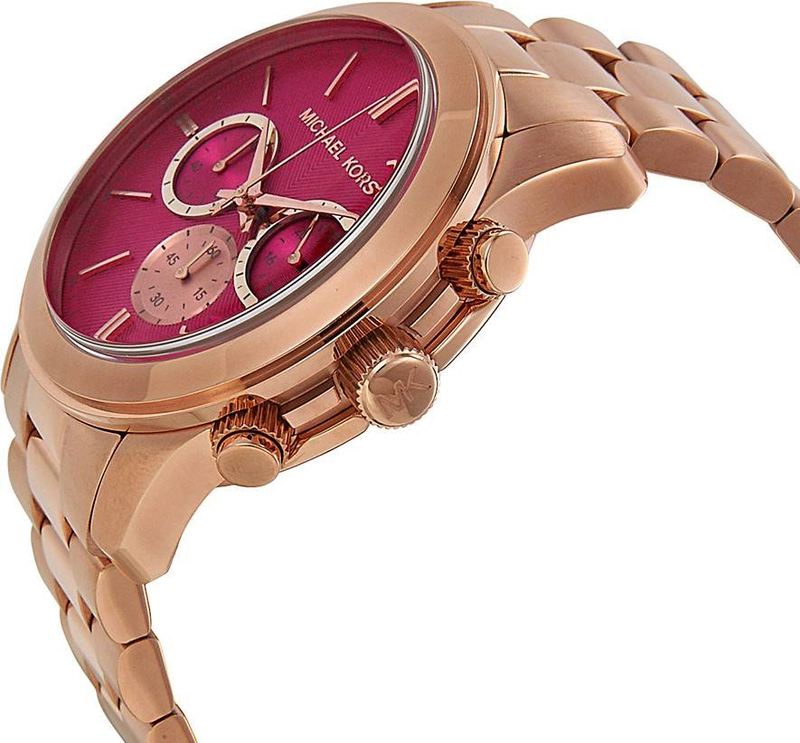 Michael Kors Runway Pink Dial Rose Gold Steel Strap Watch for Women - MK5931 Buy Now By Michael Kors