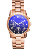 Michael Kors Runway Iridescent Dial Rose Gold Steel Strap Watch for Women - MK5940 Buy Now By Michael Kors