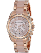 Michael Kors Blair Chronograph Rose Gold Dial Two Tone Steel Strap Watch for Women - MK5943 Buy Now By Michael Kors