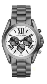 Michael Kors Bradshaw Chronograph Quartz White Dial Grey Steel Strap Watch For Men - MK5952 Buy Now By Michael Kors