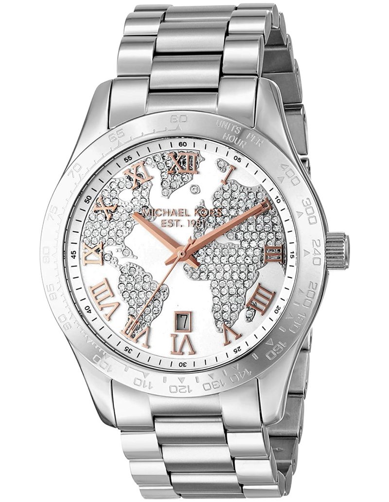 Michael Kors Layton Silver Dial Silver Steel Strap Watch for Women - MK5958 Buy Now By Michael Kors
