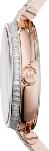 Michael Kors Skylar Maroon Dial Rose Gold Steel Strap Watch for Women - MK6086 Buy Now By Michael Kors