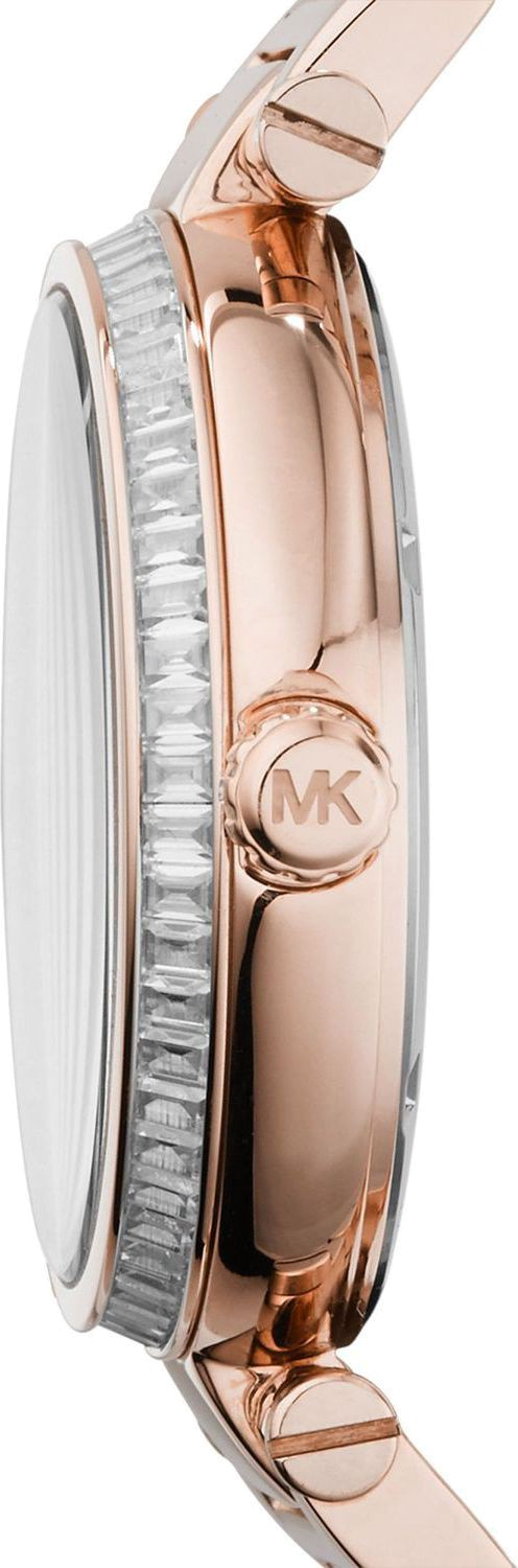 Michael Kors Skylar Maroon Dial Rose Gold Steel Strap Watch for Women - MK6086 Buy Now By Michael Kors