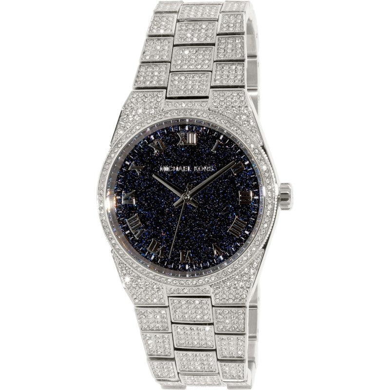 Michael Kors Channing Diamonds Black Dial Silver Steel Strap Watch for Women - MK6089 Buy Now By Michael Kors