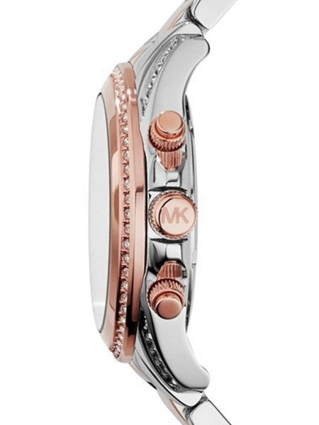 Michael Kors Blair Chronograph Black Dial Two Tone Steel Strap Watch For Women - MK6093 Buy Now By Michael Kors