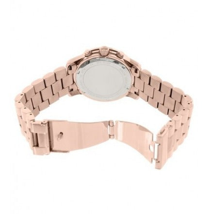 Michael Kors Runway Chronograph Purple Dial Rose Gold Steel Strap Watch For Women - MK6163 Buy Now By Michael Kors