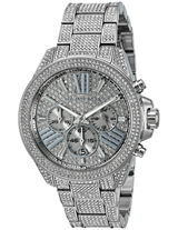 Michael Kors Wren Chronograph Crystals Silver Dial Silver Steel Strap Watch For Women - MK6317 Buy Now By Michael Kors