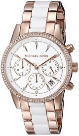 Michael Kors Ritz White Dial Two Tone Steel Strap Watch for Women - MK6324 Buy Now By Michael Kors