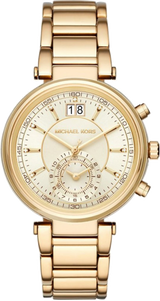 Michael Kors Sawyer White Dial Gold Steel Strap Watch for Women - MK6362 Buy Now By Michael Kors