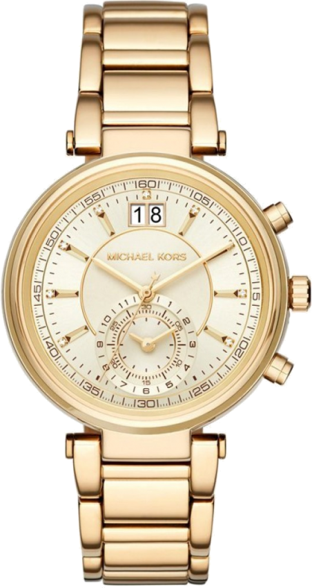 Michael Kors Sawyer White Dial Gold Steel Strap Watch for Women - MK6362 Buy Now By Michael Kors