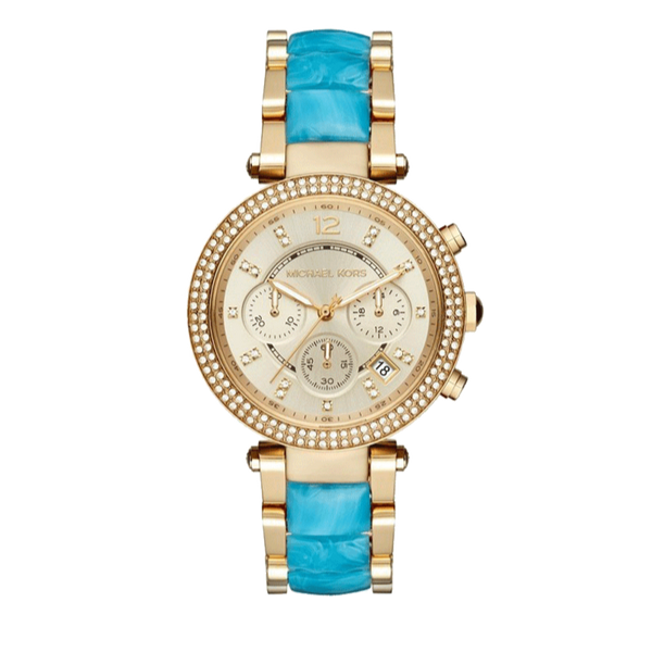 Michael Kors Parker Gold Dial Two Tone Steel Strap Watch for Women - MK6364 Buy Now By Michael Kors