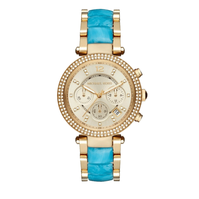 Michael Kors Parker Gold Dial Two Tone Steel Strap Watch for Women - MK6364 Buy Now By Michael Kors