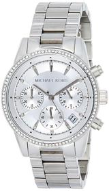 Michael Kors Ritz Silver Dial Silver Steel Strap Watch for Women - MK6428 Buy Now By Michael Kors