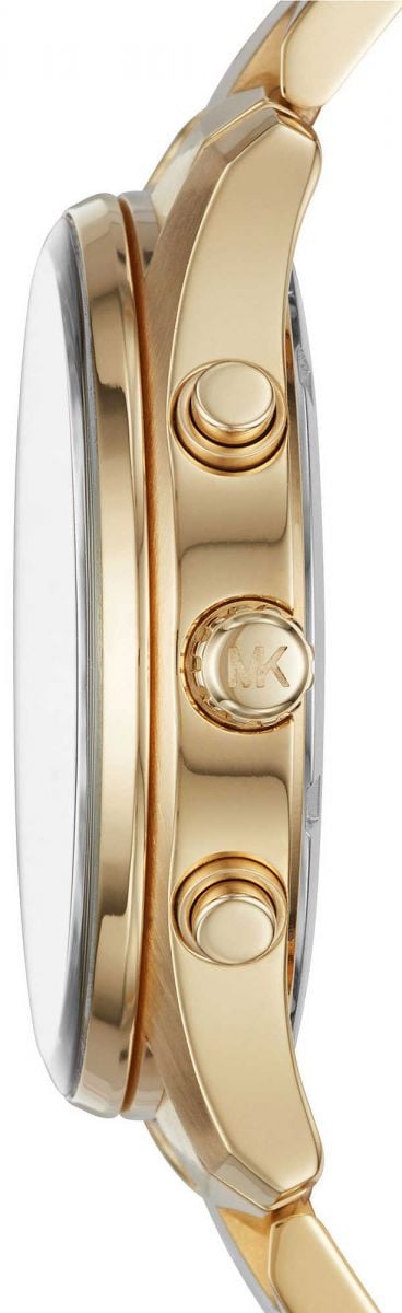 Michael Kors Briar Analog Gold Dial Gold Steel Strap Watch For Women - MK6464