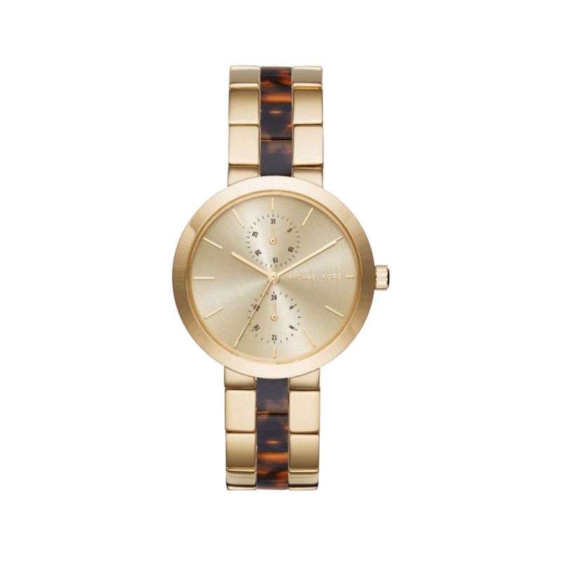 Michael Kors Garner Multifunction Gold Dial Two Tone Steel Strap Watch For Women - MK6471 Buy Now By Michael Kors