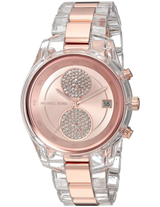 Michael Kors Blair Quartz Analog Rose Gold Dial Two Tone Steel Strap Watch For Women - MK6498 Buy Now By Michael Kors