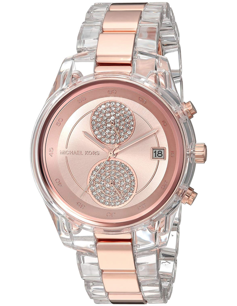 Michael Kors Blair Quartz Analog Rose Gold Dial Two Tone Steel Strap Watch For Women - MK6498 Buy Now By Michael Kors