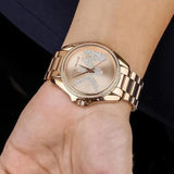 Michael Kors Bradshaw Quartz Rose Gold Dial Rose Gold Steel Strap Watch For Women - MK6556 Buy Now By Michael Kors