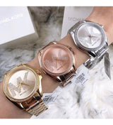 Michael Kors Bradshaw Quartz Rose Gold Dial Rose Gold Steel Strap Watch For Women - MK6556 Buy Now By Michael Kors