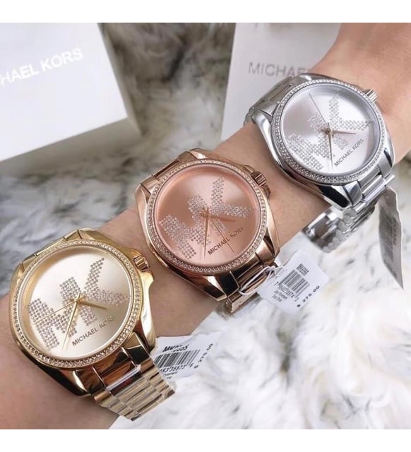 Michael Kors Bradshaw Quartz Rose Gold Dial Rose Gold Steel Strap Watch For Women - MK6556 Buy Now By Michael Kors