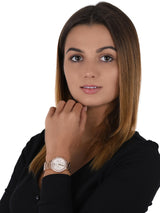 Michael Kors Camille Multifunction White Dial Rose Gold Steel Strap Watch For Women - MK6845 Buy Now By Michael Kors