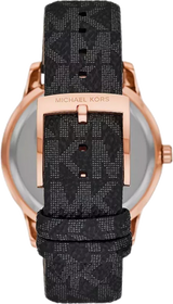 Michael Kors Tibby Multifunction Black Dial Black Leather Strap Watch For Women - MK6968 Buy Now By Michael Kors