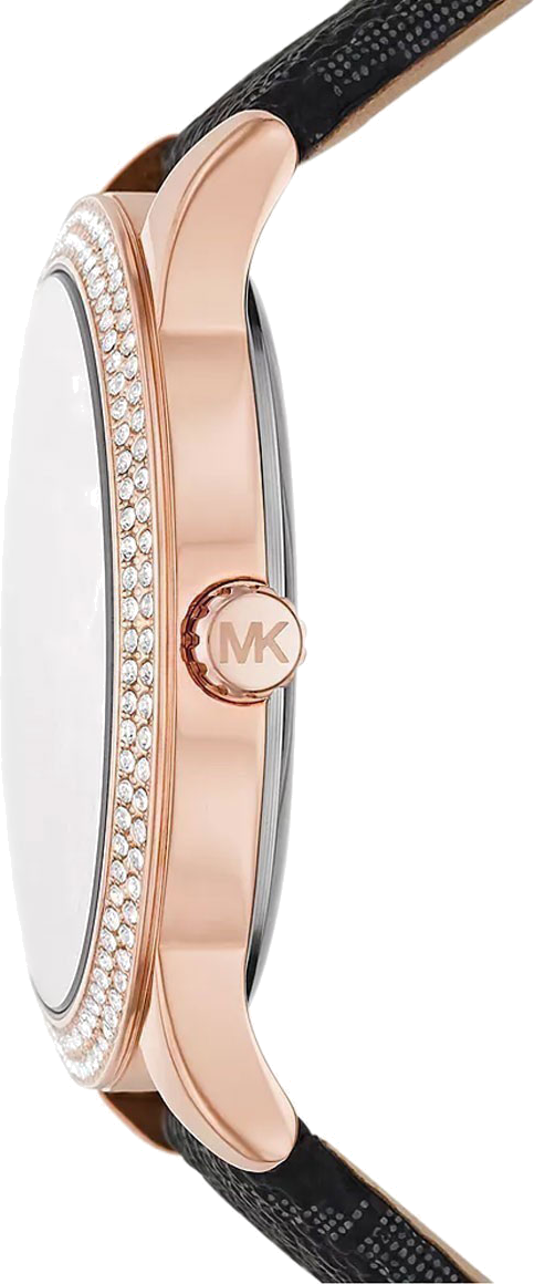 Michael Kors Tibby Multifunction Black Dial Black Leather Strap Watch For Women - MK6968 Buy Now By Michael Kors