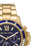 Michael Kors Everest Chronograph Blue Dial Gold Steel Strap Watch For Women - MK6971 Buy Now By Michael Kors