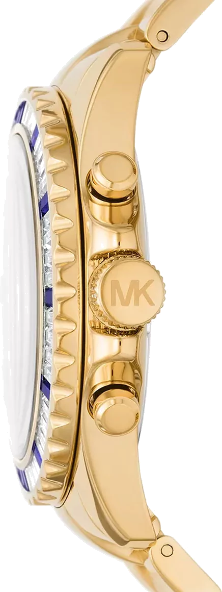 Michael Kors Everest Chronograph Blue Dial Gold Steel Strap Watch For Women - MK6971 Buy Now By Michael Kors